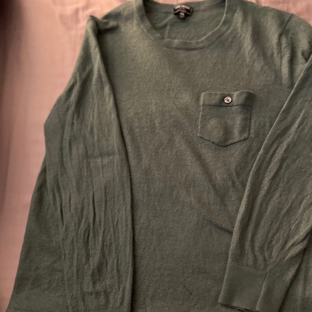 Todd Snyder cashmere light green crew neck sweater, XXL